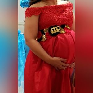 Red Maternity dress